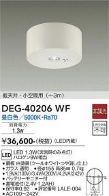 大光電機(DAIKO)　DEG-40206WF　防災照明 非常灯 非調光 昼白色 低天井・小空間用(〜3m) 白