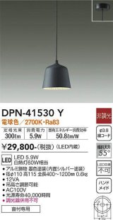 大光電機(DAIKO)　DPN-41530Y　ペンダント 非調光 電球色 フランジタイプ 墨色