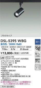 大光電機(DAIKO)　DSL-5395WBG　スポットライト LED内蔵 調光(調光器別売) 昼白色 配光30° プラグタイプ ブラック