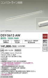 大光電機(DAIKO) DSY-5613 AW 間接照明 L=1137mm 非調光 LED 温白色 電源別売 コンパクトライン シルバー