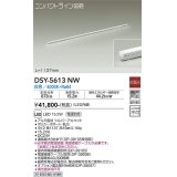 大光電機(DAIKO) DSY-5613 NW 間接照明 L=1137mm 非調光 LED 白色 電源別売 コンパクトライン シルバー