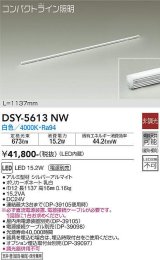 大光電機(DAIKO) DSY-5613 NW 間接照明 L=1137mm 非調光 LED 白色 電源別売 コンパクトライン シルバー