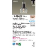 パナソニック LGB16813(ランプ同梱包) ペンダント LED(電球色) 配線ダクト取付型 ダクトタイプ ガラスセード LED電球交換型 ブラック