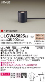 パナソニック LGW45825LE1 ガーデンライト 据置取付型 LED(電球色) 集光36度・スパイク付 防雨型 オフブラック