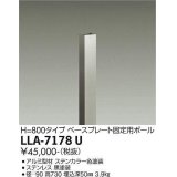 大光電機(DAIKO) LLA-7178U 部材 ベースプレート固定用ポール H=730 ステンカラー