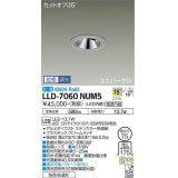 大光電機(DAIKO) LLD-7060NUM5 ユニバーサルダウンライト 埋込穴φ75 位相調光(調光器別売) 白色 ビーム角15度 中角形 防雨・防湿形 ステンカラー