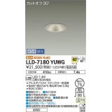 大光電機(DAIKO) LLD-7180YUWG ダウンライト 埋込穴φ75 位相調光(調光器別売) 電球色 ビーム角40度 防雨形 ステンカラー