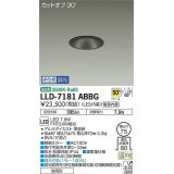 大光電機(DAIKO) LLD-7181ABBG ダウンライト 埋込穴φ75 位相調光(調光器別売) 温白色 ビーム角50度 防雨形 黒