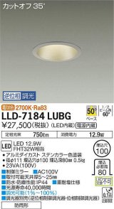 大光電機(DAIKO) LLD-7184LUBG ダウンライト 埋込穴φ100 位相調光(調光器別売) 電球色 ビーム角50度 防雨形 ステンカラー