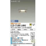 大光電機(DAIKO) LLD-7186LUBG ダウンライト 埋込穴φ75 位相調光(調光器別売) 電球色 角型 ビーム角60度 防雨形 ステンカラー