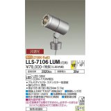 大光電機(DAIKO) LLS-7106LUM スポットライト 非調光 電球色 灯具本体 ビーム角18度 防雨・防湿形 ステンカラー