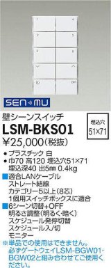 大光電機(DAIKO) LSM-BKS01 部材 埋込穴□51×71 壁シーンスイッチ ホワイト