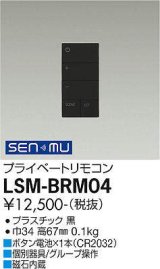 大光電機(DAIKO) LSM-BRM04 部材 プライベートリモコン ブラック