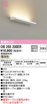 オーデリック　OB255230ER(灯体別梱)　間接照明 非調光 接続線別売 LED一体型 電球色