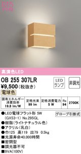 オーデリック　OB255307LR(ランプ別梱)　ブラケットライト 非調光 LEDランプ 電球色 ナチュラル