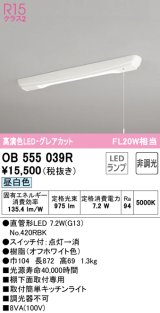 【数量限定特価】オーデリック　OB555039R　キッチンライト 非調光 LEDランプ 直管形LED 昼白色 グレアカット ￡