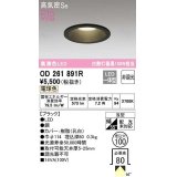 オーデリック　OD261891R　ダウンライト LED一体型 非調光 電球色 高気密SB 埋込穴φ100 ブラック