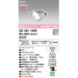 オーデリック OD361155R エクステリア ダウンライト 埋込穴φ100 LED一体型 昼白色 高演色LED R15 ユニバーサル 防雨型 浅型 軒下取付専用 マットシルバー