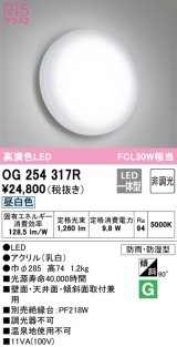 オーデリック　OG254317R　バスルームライト 非調光 LED一体型 昼白色防雨・防湿型