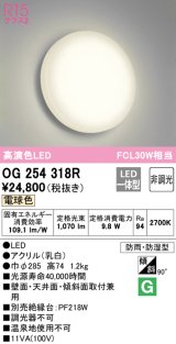 オーデリック　OG254318R　バスルームライト 非調光 LED一体型 電球色防雨・防湿型