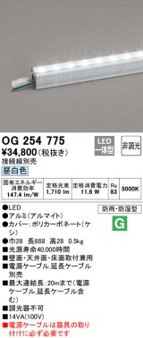 オーデリック　OG254775　間接照明 LED一体型 非調光 昼白色 接続線別売 防雨・防湿型 L900タイプ