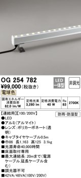 オーデリック　OG254782　間接照明 LED一体型 非調光 電球色 防雨・防湿型 L1200タイプ