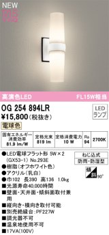 オーデリック OG254894LR(ランプ別梱) エクステリア ポーチライト LED 電球色 高演色LED R15 防雨・防湿型 オフホワイト