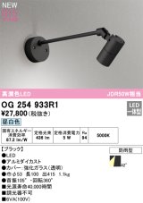 オーデリック OG254933R1 エクステリア スポットライト LED一体型 昼白色 高演色LED R15 防雨型 ブラック