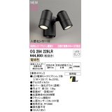 オーデリック OG264229LR(ランプ別梱) エクステリア スポットライト LED 電球色 高演色LED R15 人感センサー付 フラッシュ機能付 防雨型 ブラック