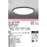 オーデリック　OL251619R　シーリングライト 12畳 調光 調色 リモコン付属 LED一体型 電球色〜昼光色 エボニーブラウン [♭]