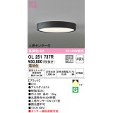 オーデリック　OL251737R　シーリングライト 非調光 LED一体型 電球色 人感センサー付 ブラック