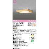 オーデリック　OL251743R　シーリングライト 調光 調光器別売 和風 LED一体型 電球色 木調ナチュラル