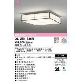 オーデリック　OL251836R　シーリングライト 12畳 調光 調色 和風 リモコン付属 LED一体型 電球色〜昼光色 白木(オイルステイン) [♭]