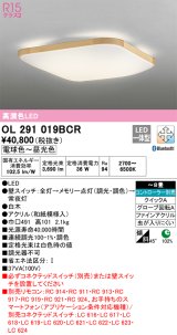 オーデリック　OL291019BCR　シーリングライト 8畳 調光 調色 和風 Bluetooth リモコン別売 LED一体型 電球色〜昼光色 白木 [♭]