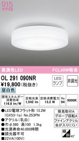 オーデリック　OL291090NR(ランプ別梱)　シーリングライト 非調光 LEDランプ 昼白色