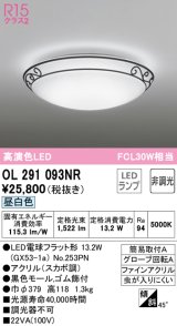 オーデリック　OL291093NR(ランプ別梱)　シーリングライト 非調光 LEDランプ 昼白色