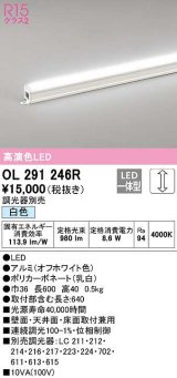 オーデリック　OL291246R　間接照明 調光 調光器別売 LED一体型 白色 屋内用 ノーマルパワー 長600 オフホワイト