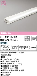 オーデリック　OL291379R　間接照明 非調光 LED一体型 昼白色 屋内用 薄型 長300 端部用 オフホワイト