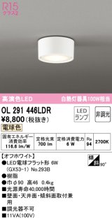 オーデリック　OL291446LDR(ランプ別梱)　シーリングライト 非調光 LEDランプ 電球色 オフホワイト