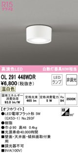 オーデリック　OL291448WDR(ランプ別梱)　シーリングライト 非調光 LEDランプ 温白色 オフホワイト