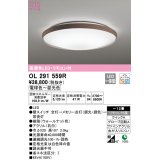 オーデリック　OL291559R　シーリングライト 12畳 調光 調色 リモコン付 LED一体型 電球色〜昼光色 ウォールナット