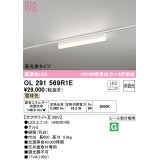 オーデリック　OL291569R1E(LED光源ユニット別梱)　ベースライト 非調光 LEDユニット交換型 電球色 レール取付型 オフホワイト