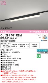 オーデリック　OL291571R2M(LED光源ユニット別梱)　ベースライト 調光 調色 Bluetooth コントローラー別売 LEDユニット交換型 電球色〜昼光色 レール取付型