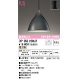 オーデリック　OP252230LR　ペンダントライト 非調光 LEDランプ 電球色 フレンジタイプ ブラック