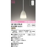 オーデリック　OP252575LR(ランプ別梱)　ペンダントライト 非調光 LEDランプ 電球色 フレンジタイプ 波佐見焼 白土