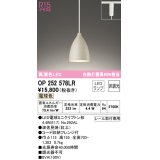 オーデリック　OP252578LR(ランプ別梱)　ペンダントライト 非調光 LEDランプ 電球色 プラグタイプ 波佐見焼 紅土