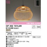 オーデリック　OP252737LDR(ランプ別梱)　ペンダントライト 非調光 和風 LEDランプ 電球色 フレンジタイプ 竹 [♭]