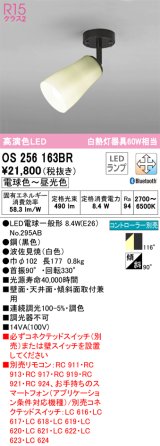 オーデリック　OS256163BR(ランプ別梱)　スポットライト 調光 調色 Bluetooth コントローラー別売 和風 LEDランプ 電球色〜昼光色 フレンジタイプ 波佐見焼