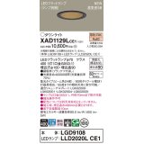 パナソニック XAD1129LCE1(ランプ別梱) ダウンライト 埋込穴φ100 LED(電球色) 天井埋込型 高気密SB形 集光24度 LEDランプ交換型 ブラック