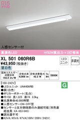 オーデリック　XL501060R6B(LED光源ユニット別梱)　ベースライト 非調光 LEDユニット交換型 昼白色 直付型